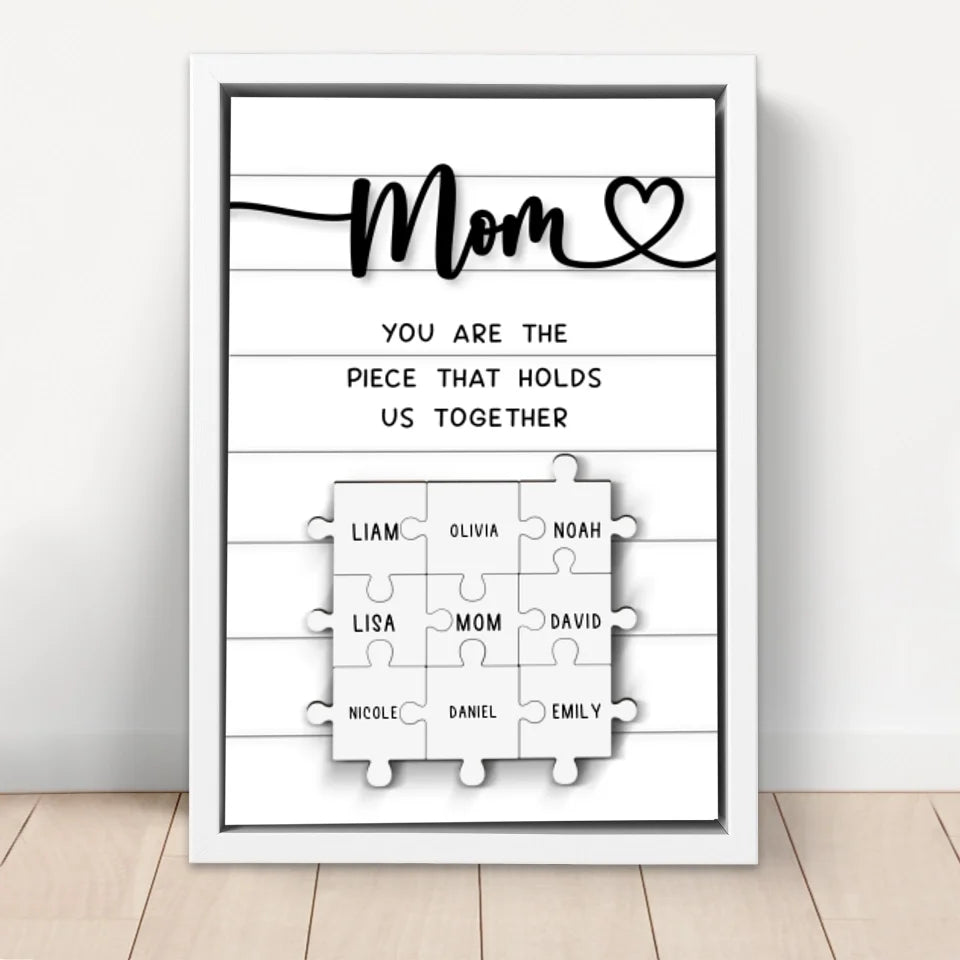 Personalized Canvas "Mom is irreplaceable"