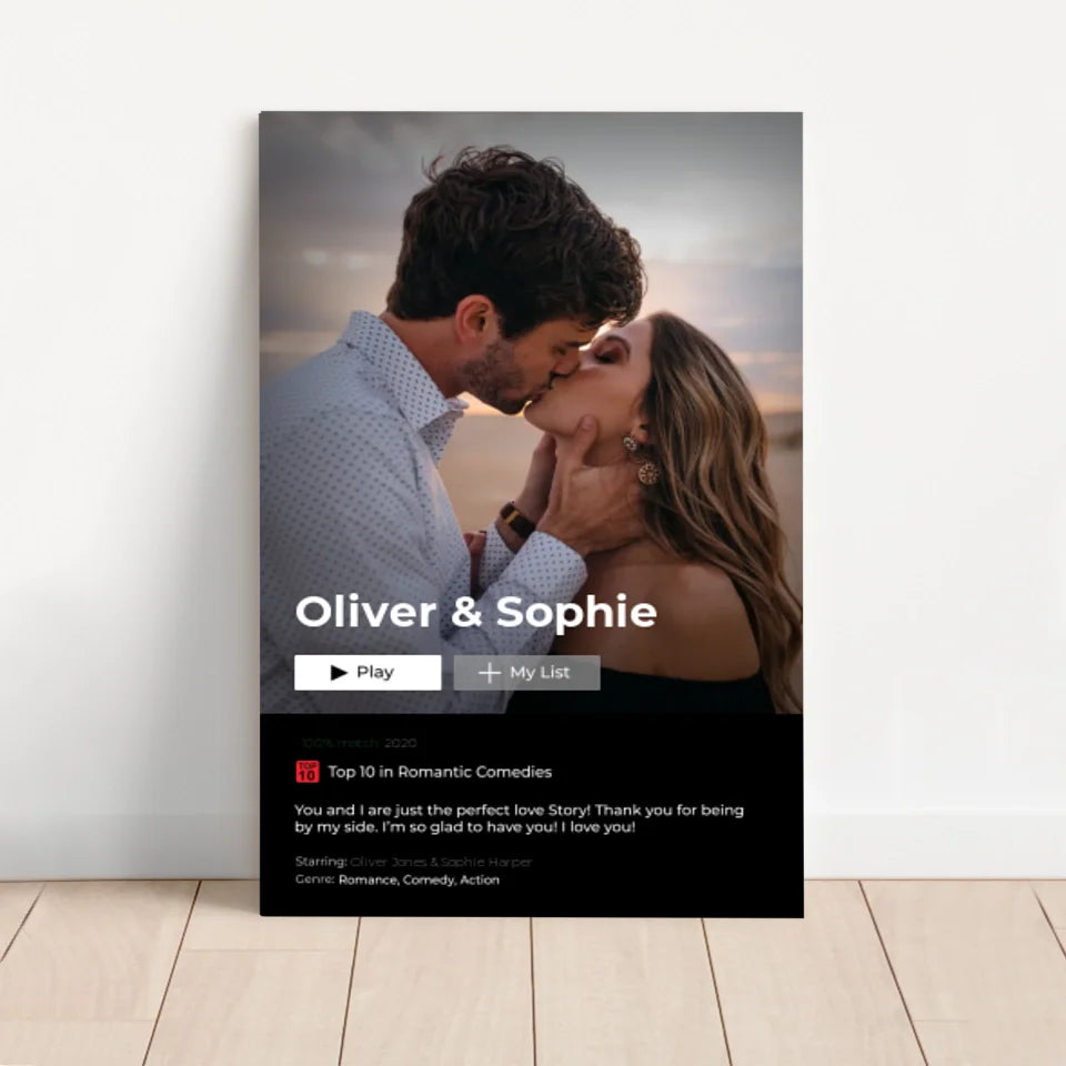 Personalized Canvas "Netflix Cover"