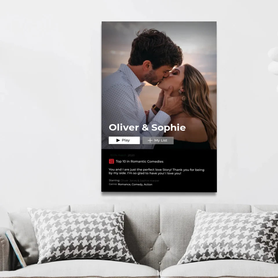 Personalized Canvas "Netflix Cover"