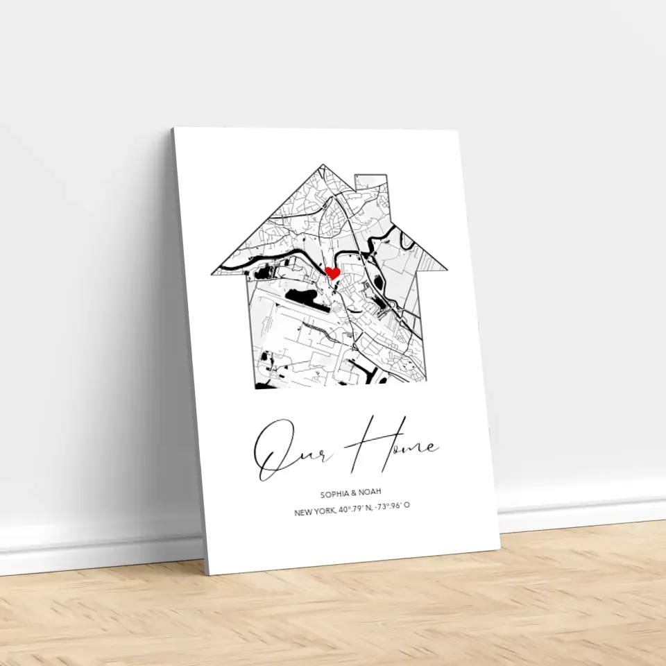 Personalized Canvas "Our Home"