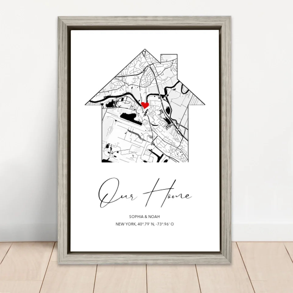 Personalized Canvas "Our Home"