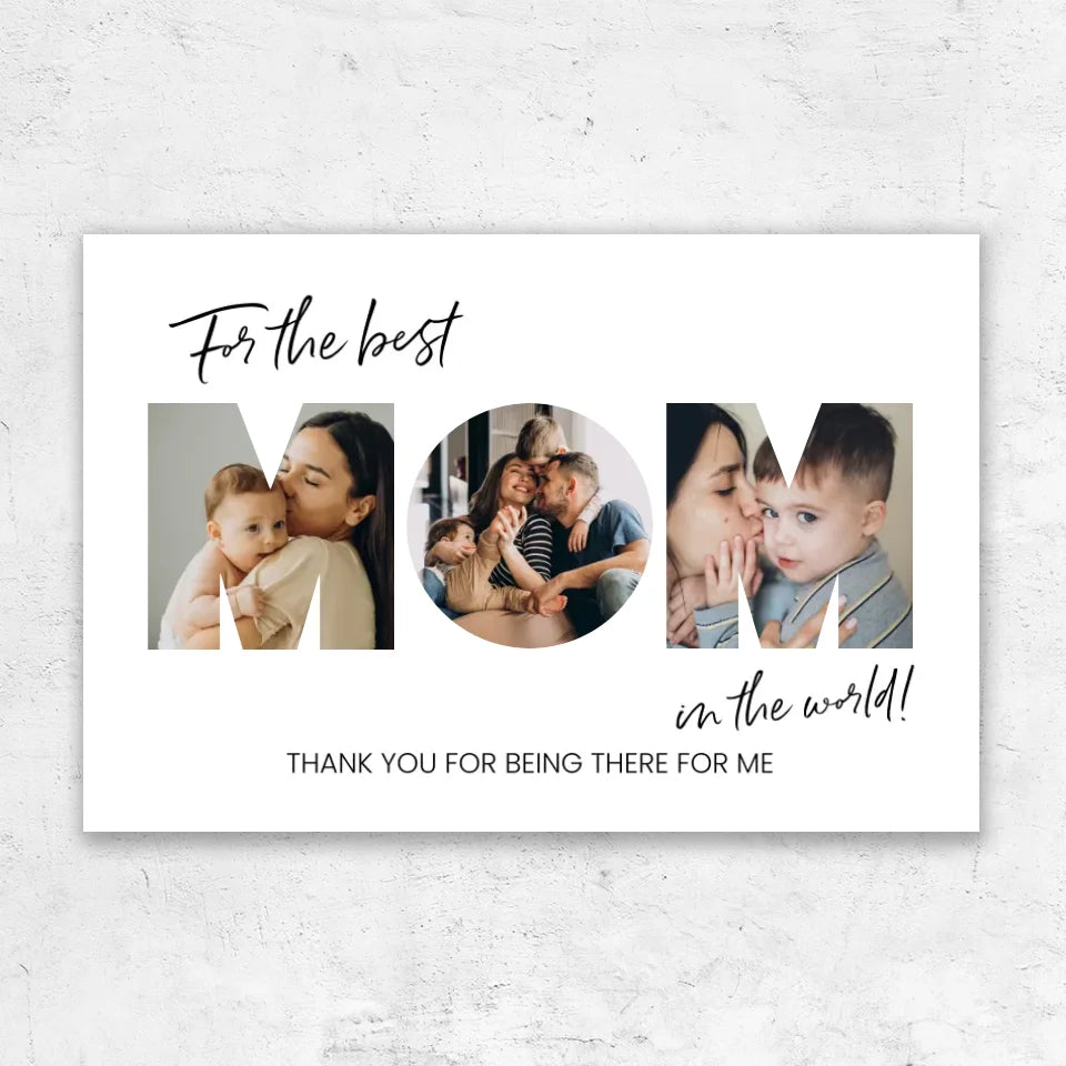 Personalized Canvas "For the best Mom"