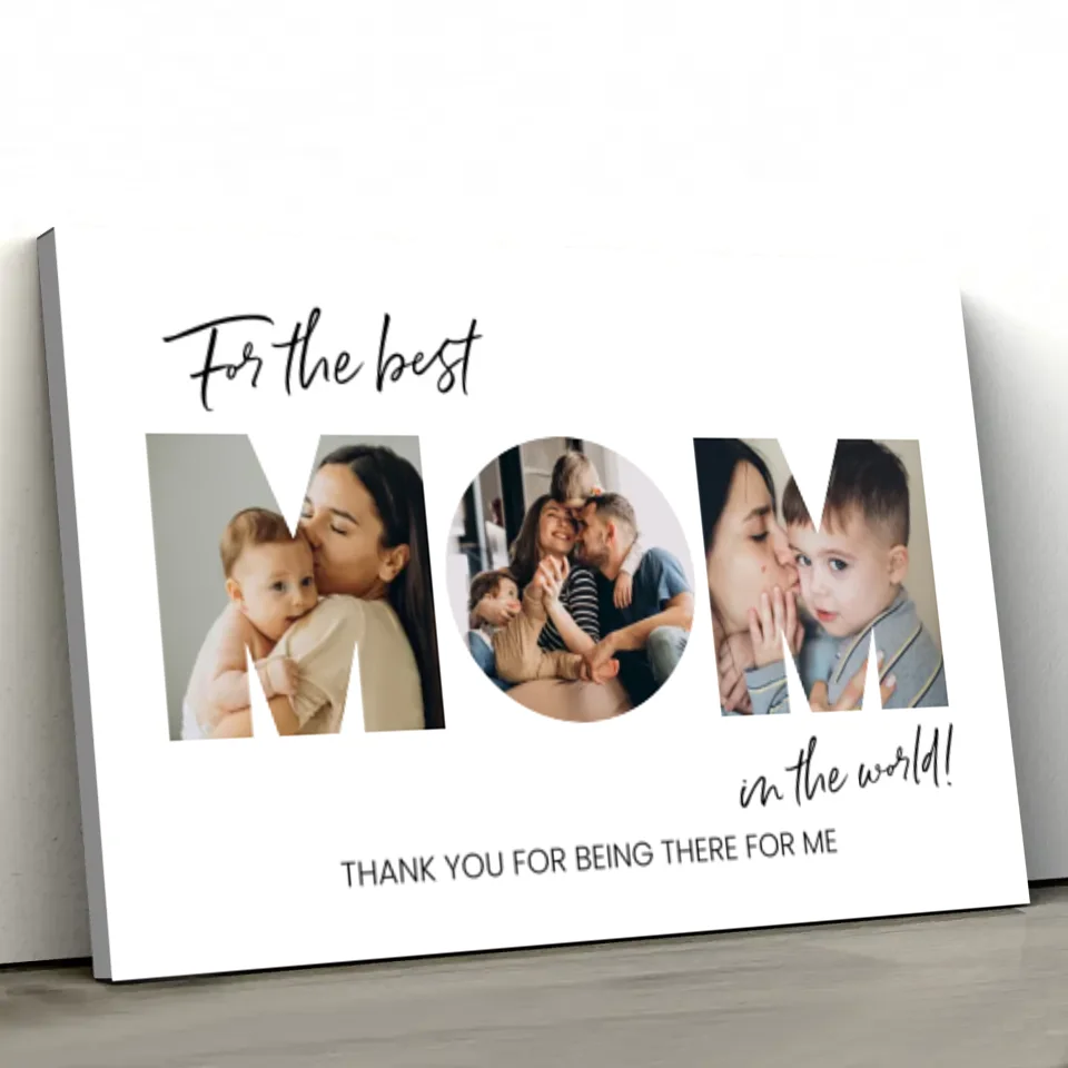 Personalized Canvas "For the best Mom"