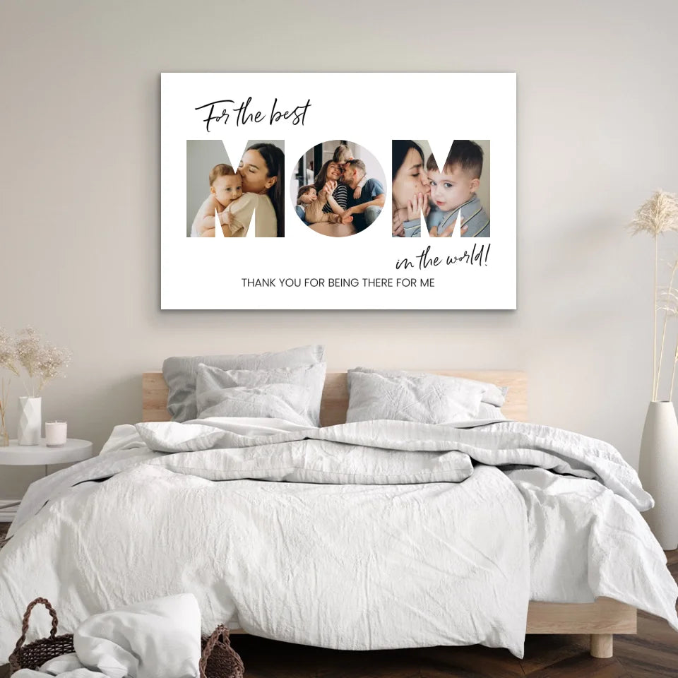 Personalized Canvas "For the best Mom"