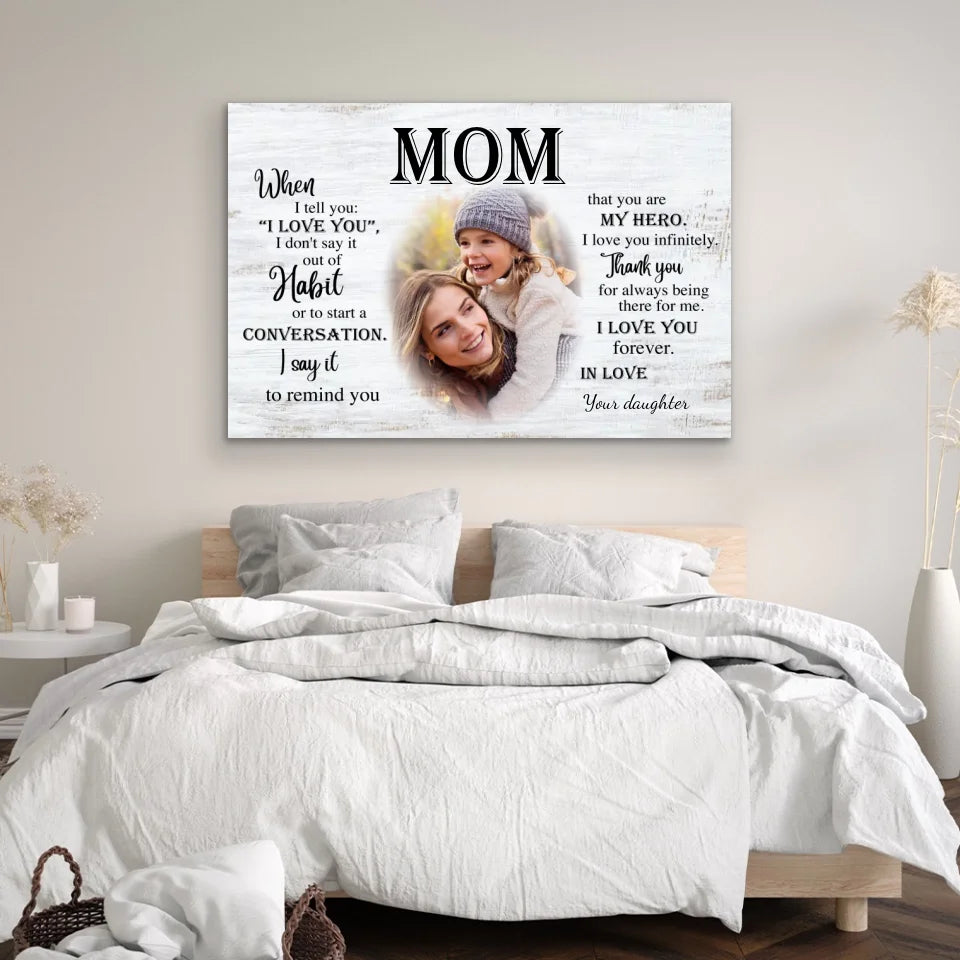 Personalized Canvas "To Mom"