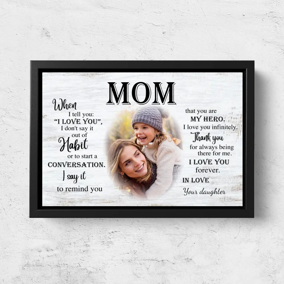 Personalized Canvas "To Mom"