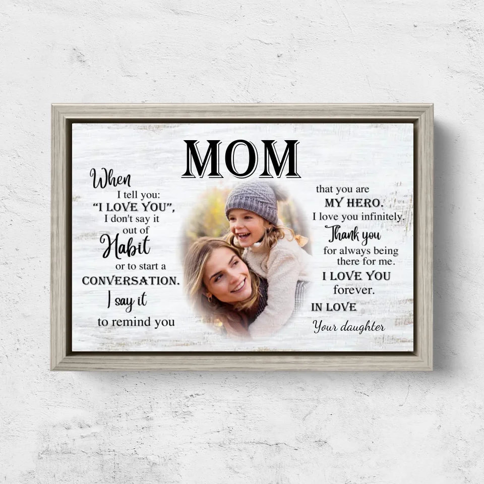 Personalized Canvas "To Mom"