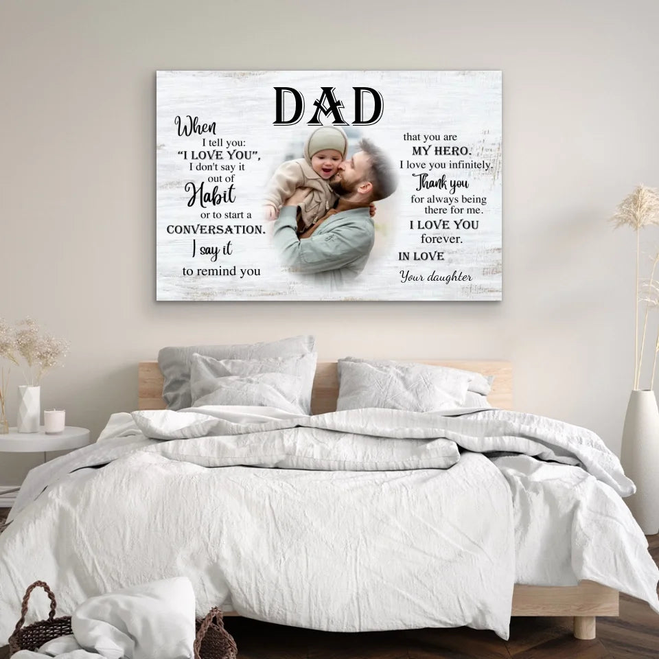 Personalized Canvas "To Dad"