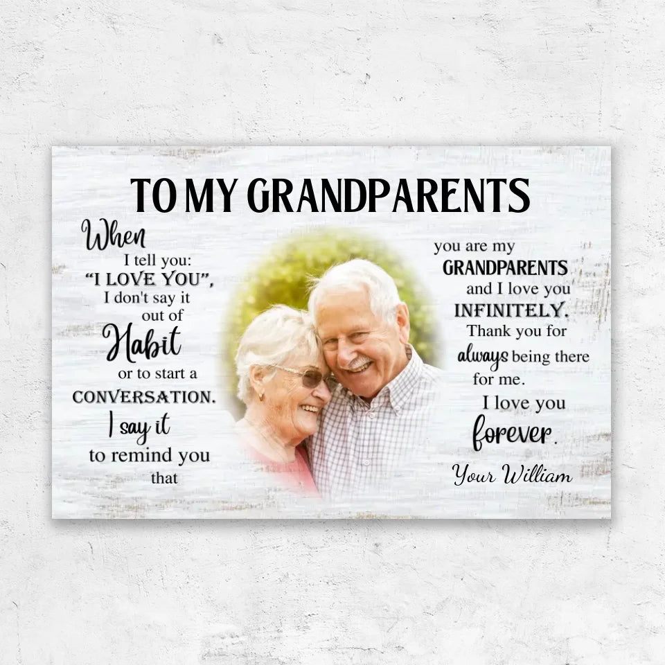 Personalized Canvas "Grandparents"