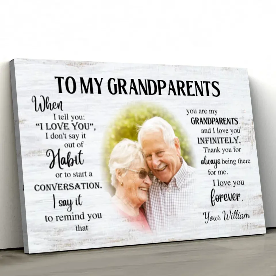 Personalized Canvas "Grandparents"