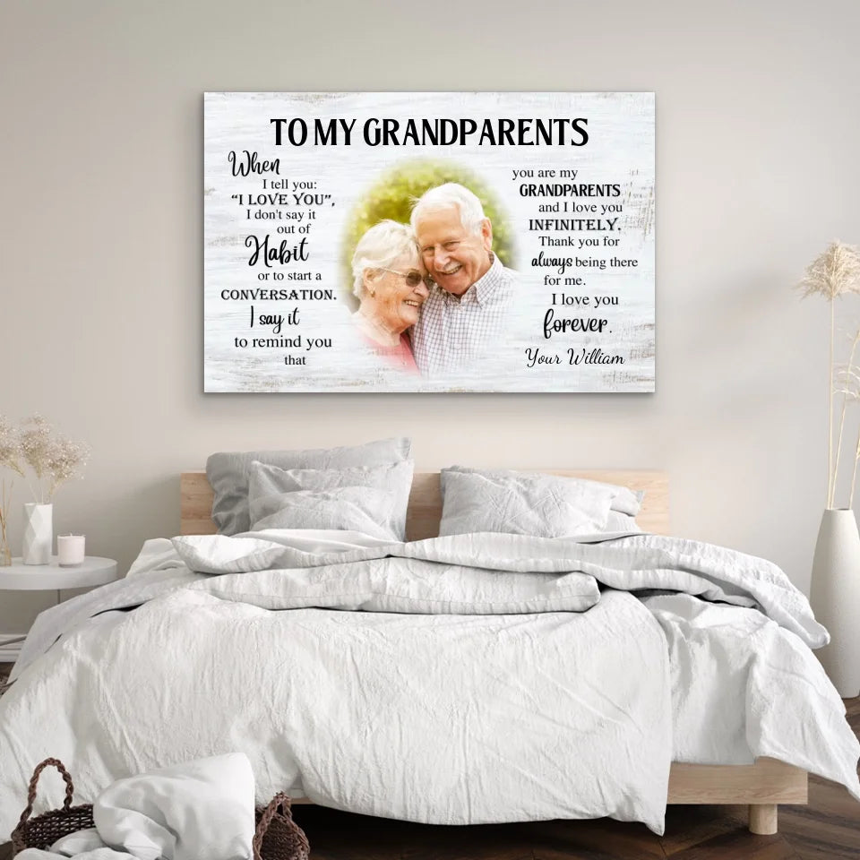 Personalized Canvas "Grandparents"