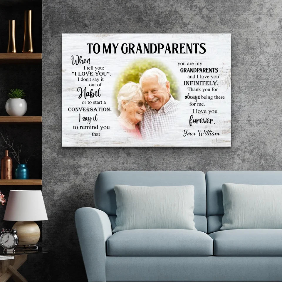 Personalized Canvas "Grandparents"