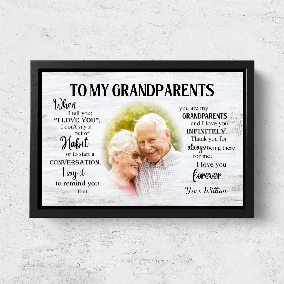 Personalized Canvas "Grandparents"