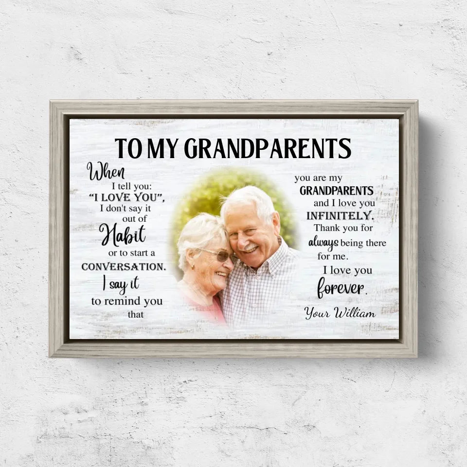 Personalized Canvas "Grandparents"