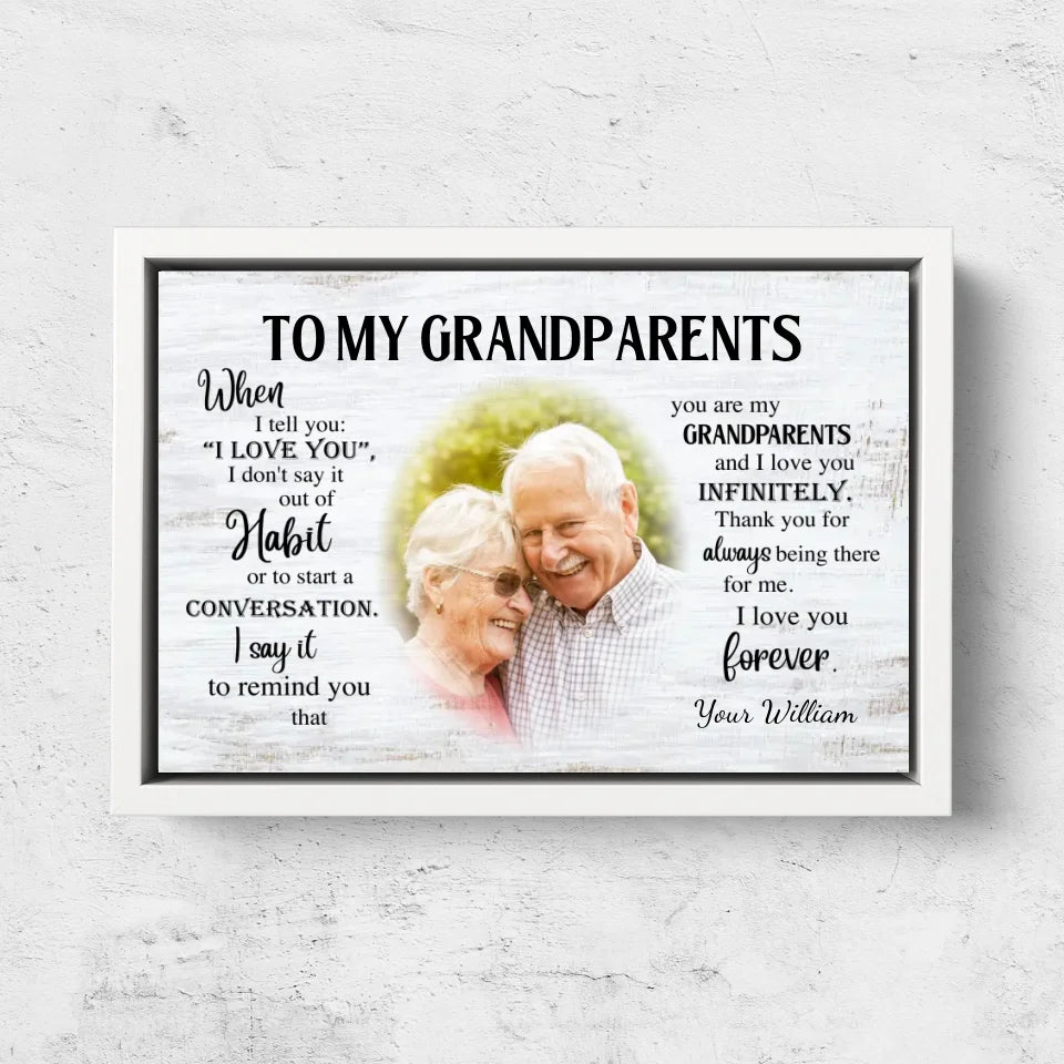 Personalized Canvas "Grandparents"