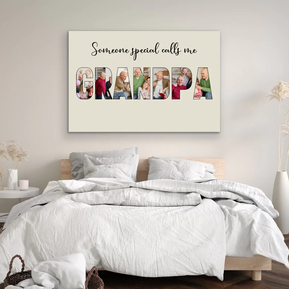 Personalized Canvas "Someone Special Calls Me Grandpa"