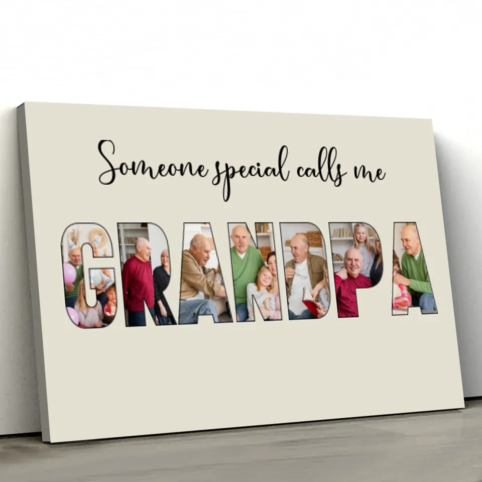 Personalized Canvas "Someone Special Calls Me Grandpa"