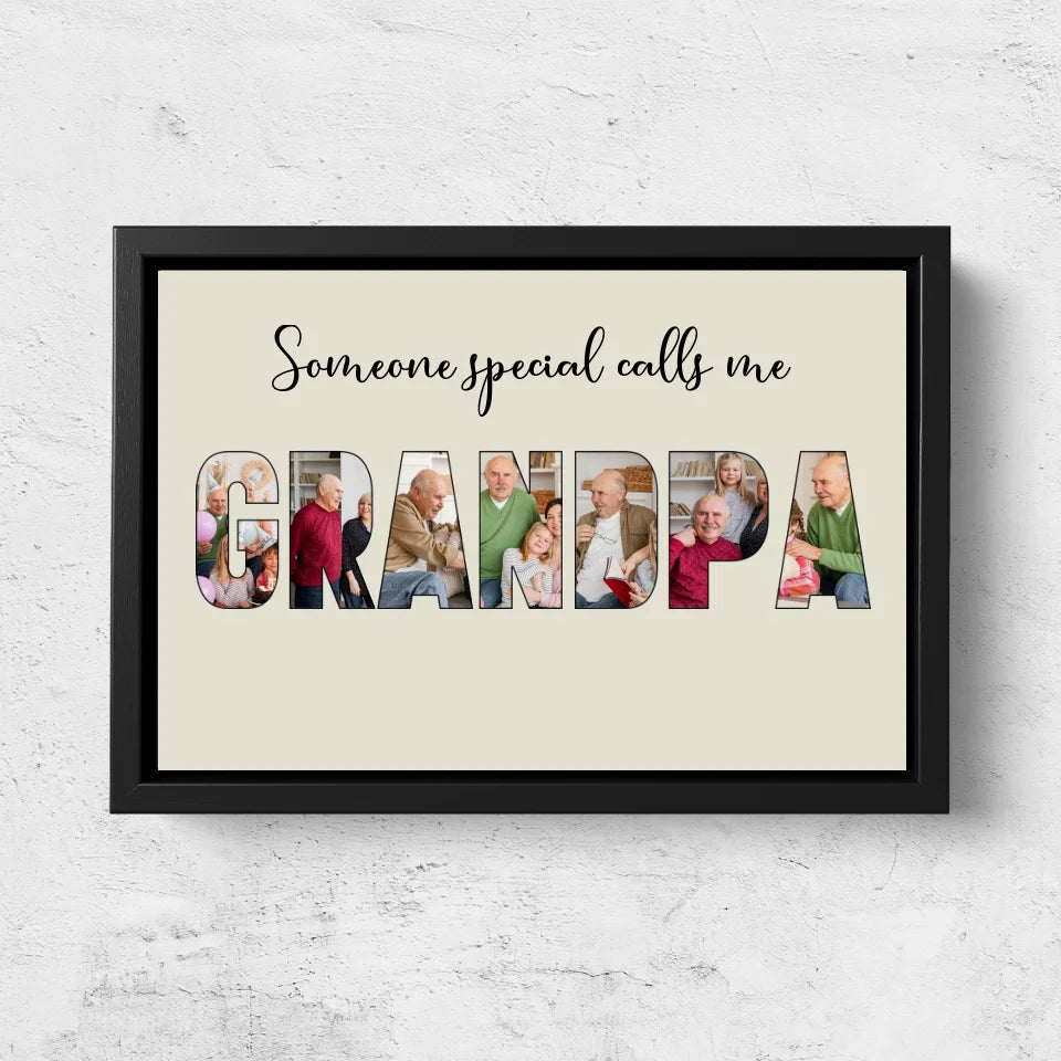 Personalized Canvas "Someone Special Calls Me Grandpa"