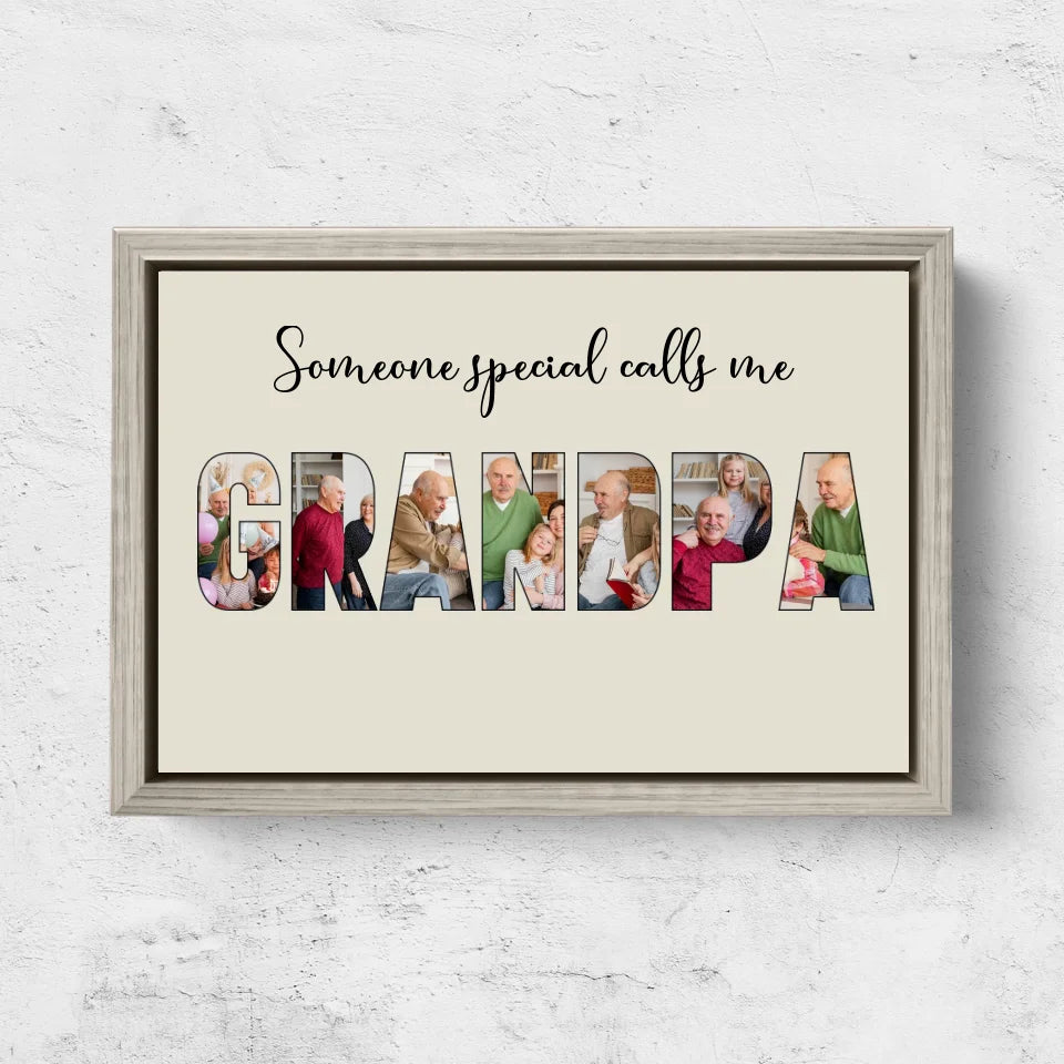 Personalized Canvas "Someone Special Calls Me Grandpa"