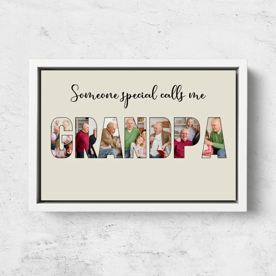 Personalized Canvas "Someone Special Calls Me Grandpa"