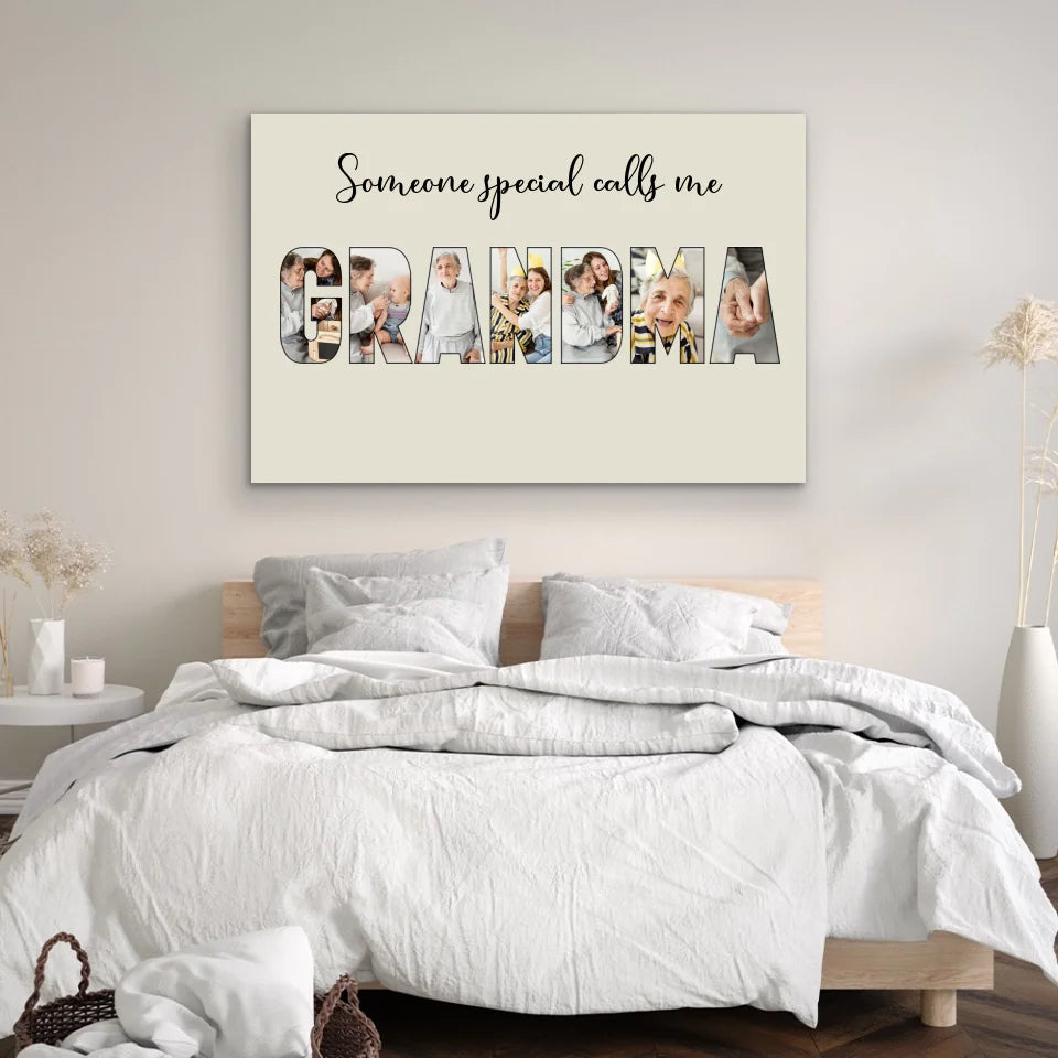 Personalized Canvas "Someone Special Calls Me Grandma"