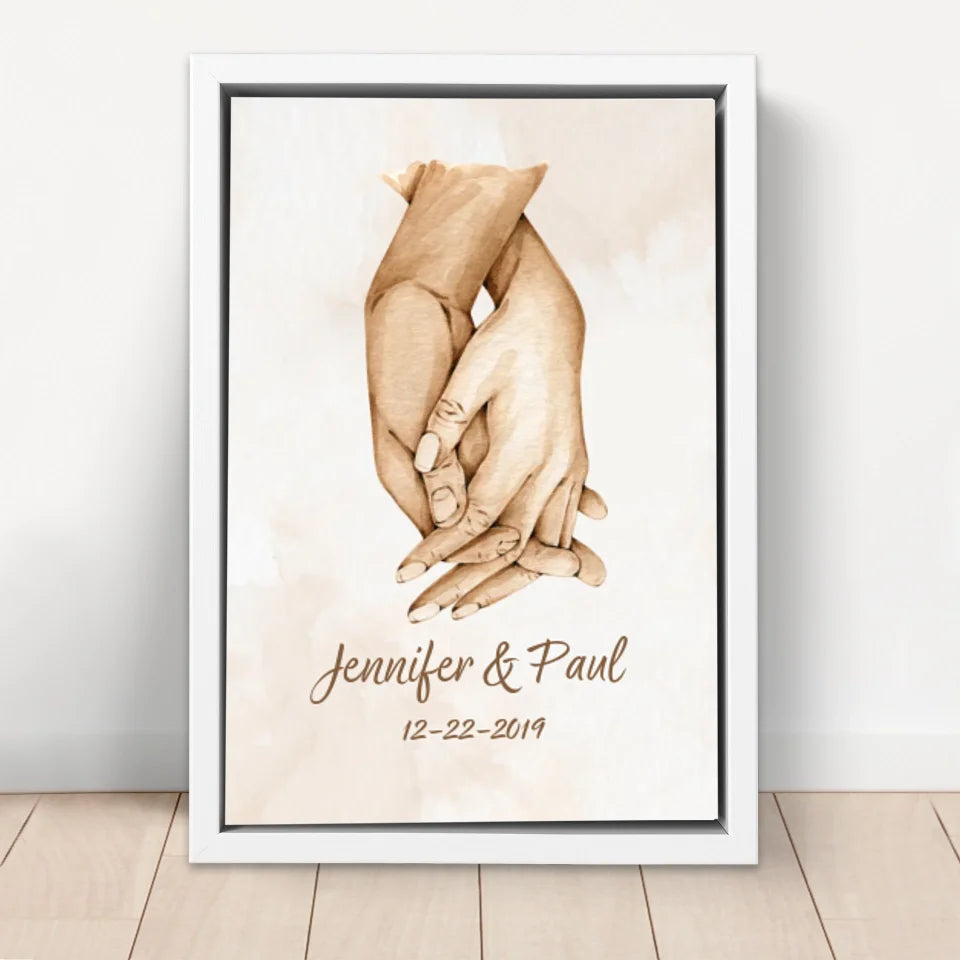 Personalized Canvas "Hand in hand"