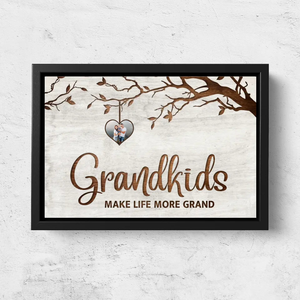 Personalized canvas “Family tree with pictures”