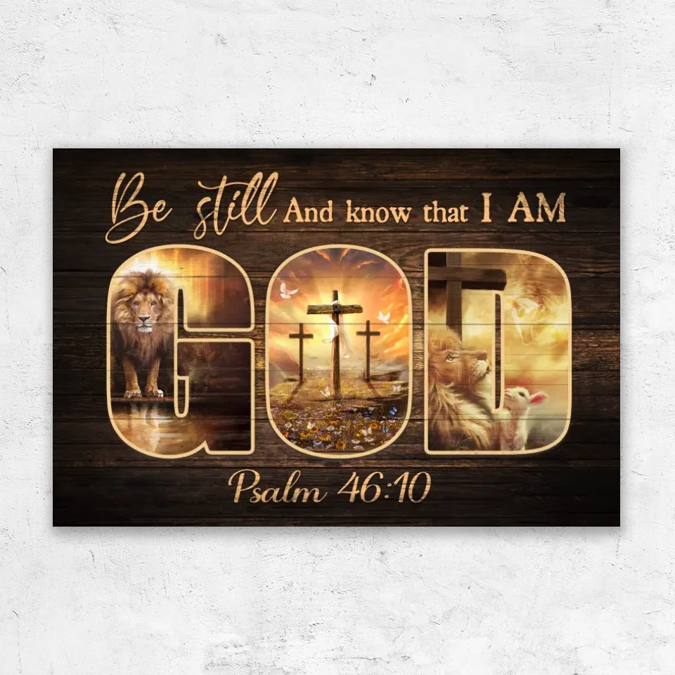 Premium Canvas "Be still and know that I am God"