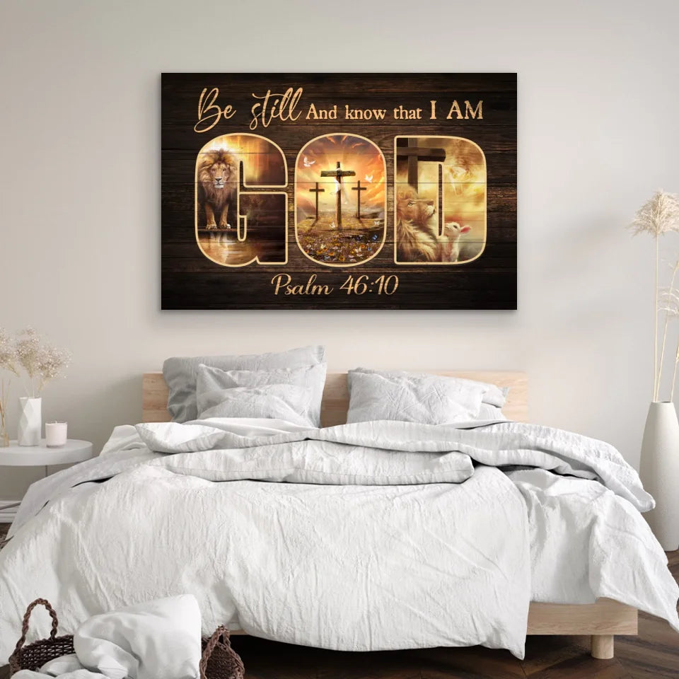 Premium Canvas "Be still and know that I am God"