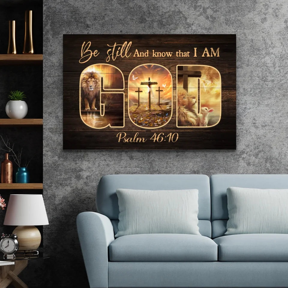 Premium Canvas "Be still and know that I am God"