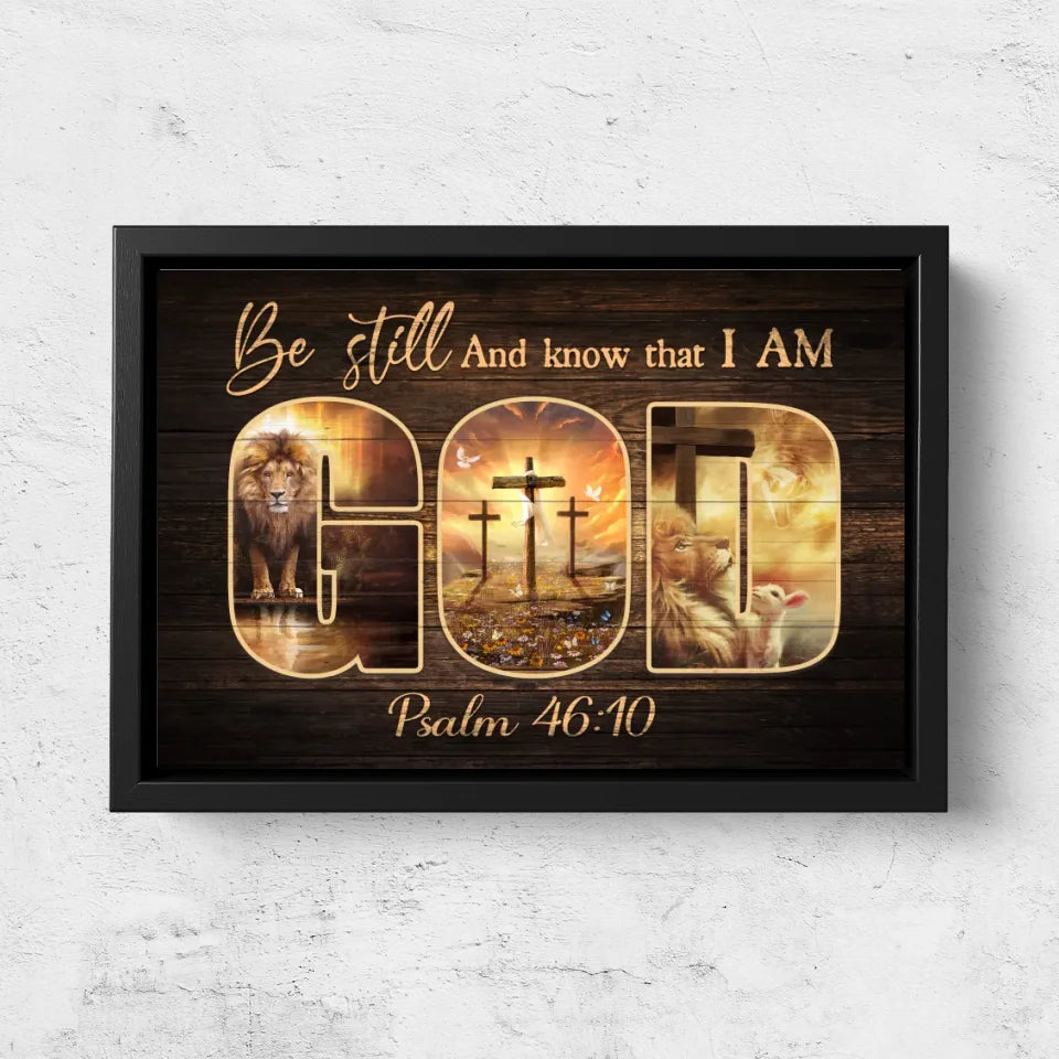 Premium Canvas "Be still and know that I am God"