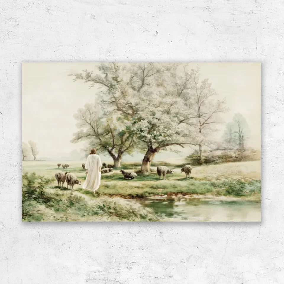 Premium Canvas "Gentle shepherd"