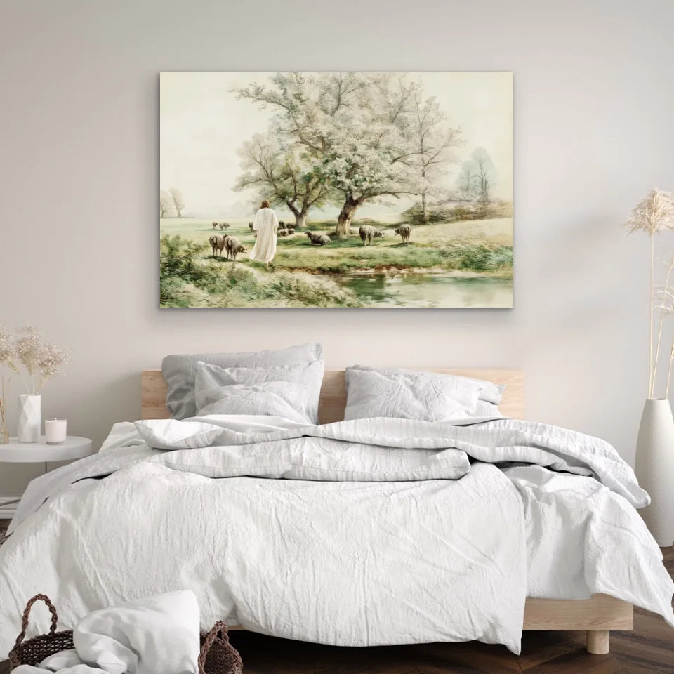 Premium Canvas "Gentle shepherd"