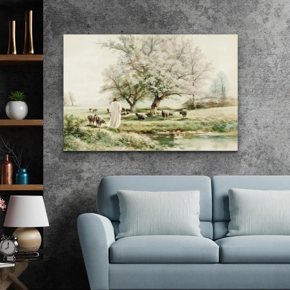 Premium Canvas "Gentle shepherd"