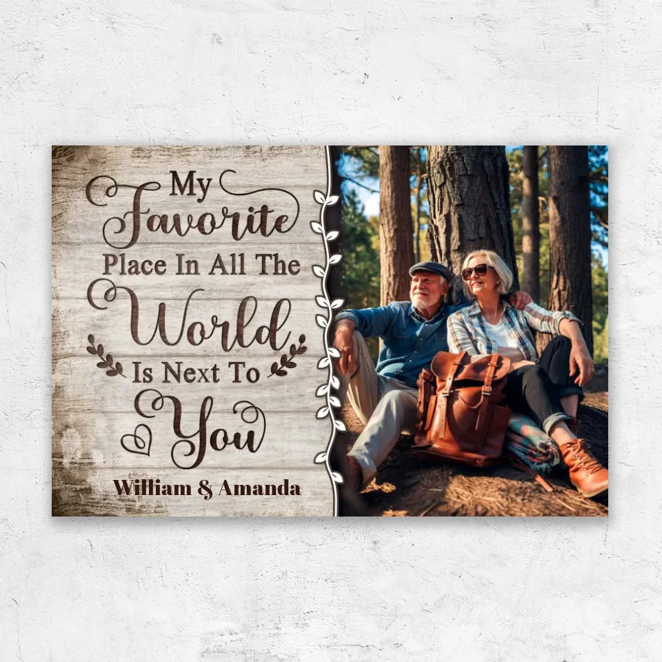 Personalized Canvas “My favorite Place in all the world“