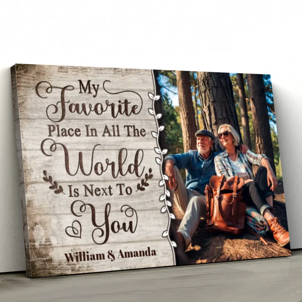 Personalized Canvas “My favorite Place in all the world“