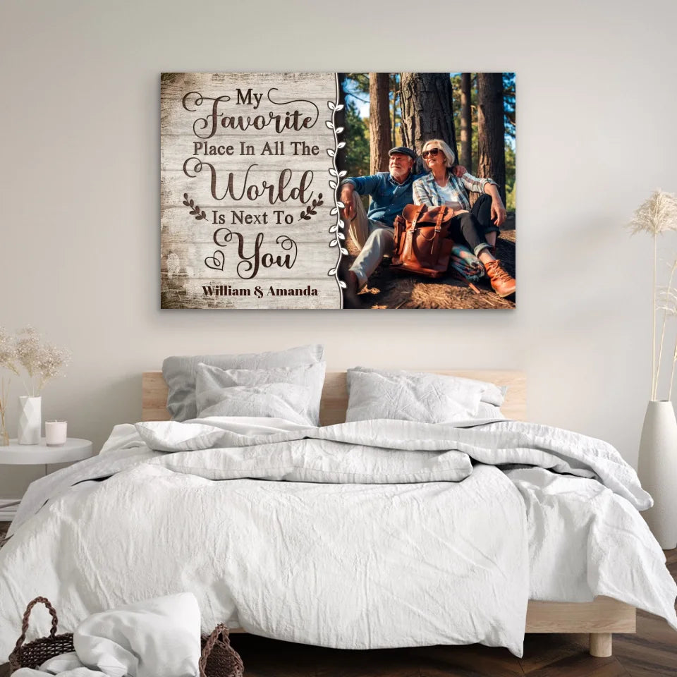 Personalized Canvas “My favorite Place in all the world“