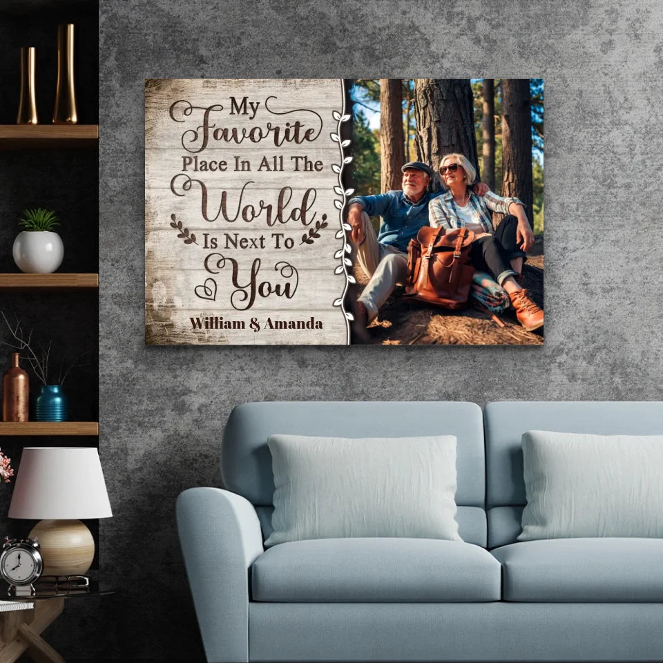 Personalized Canvas “My favorite Place in all the world“