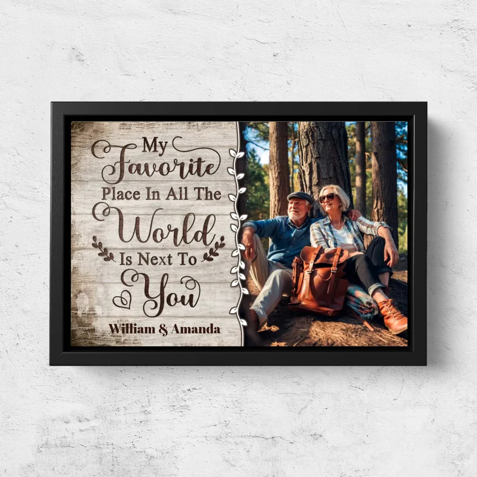 Personalized Canvas “My favorite Place in all the world“