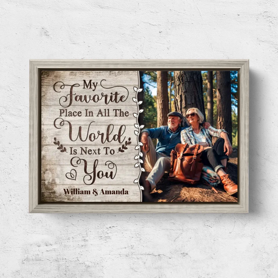 Personalized Canvas “My favorite Place in all the world“