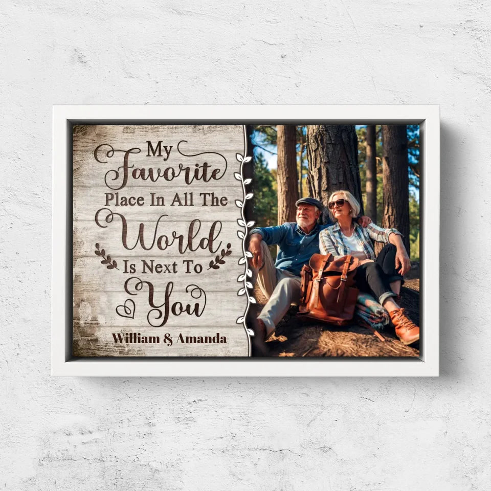 Personalized Canvas “My favorite Place in all the world“