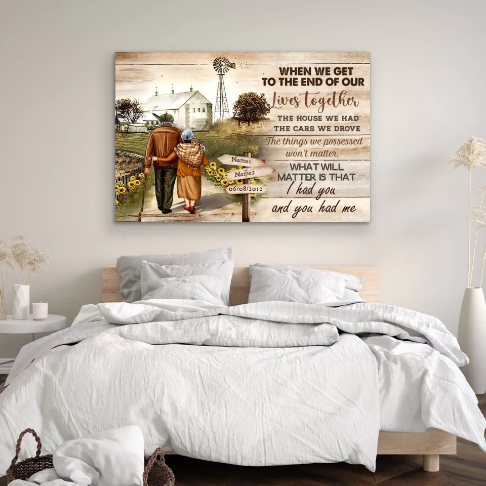 Personalized Canvas “I had you and you had me“