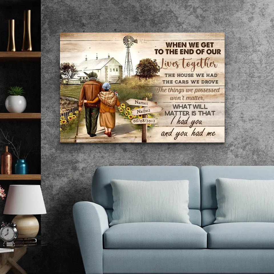 Personalized Canvas “I had you and you had me“