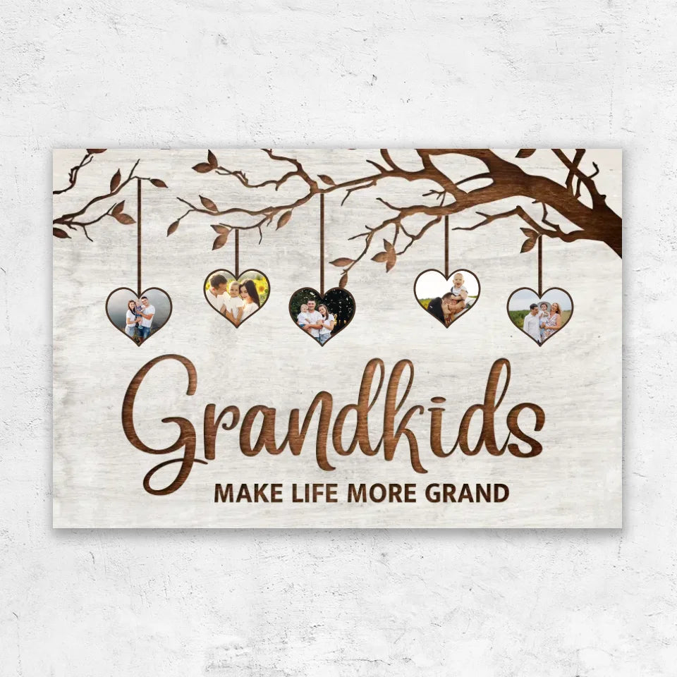 Personalized canvas “Family tree with pictures”