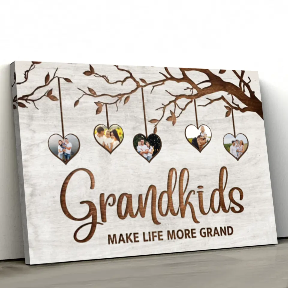 Personalized canvas “Family tree with pictures”