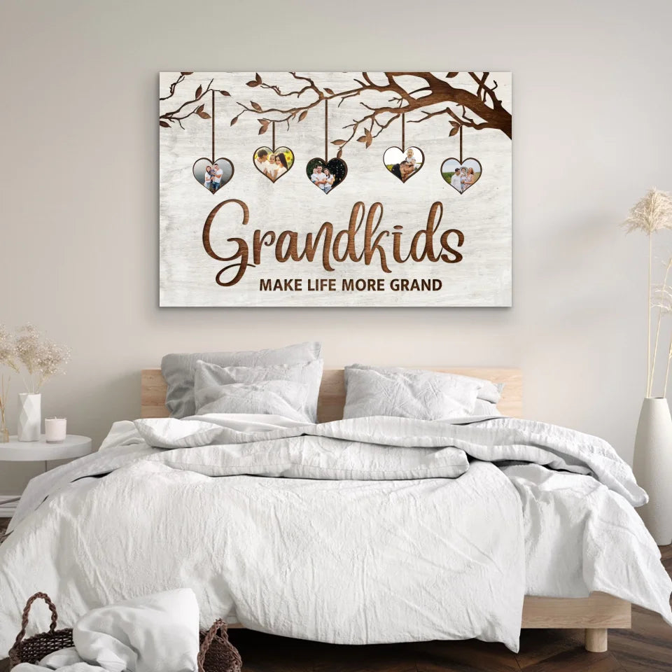 Personalized canvas “Family tree with pictures”