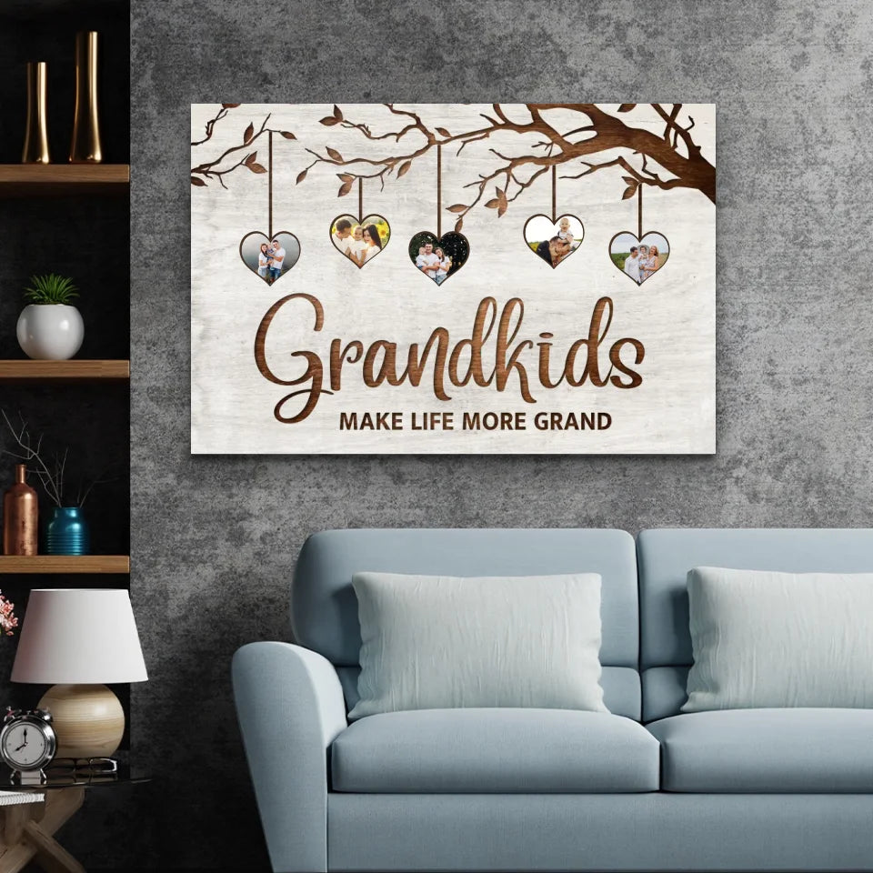 Personalized canvas “Family tree with pictures”