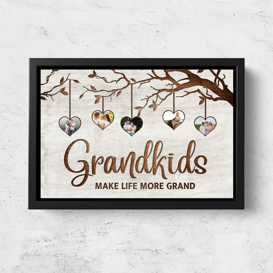 Personalized canvas “Family tree with pictures”