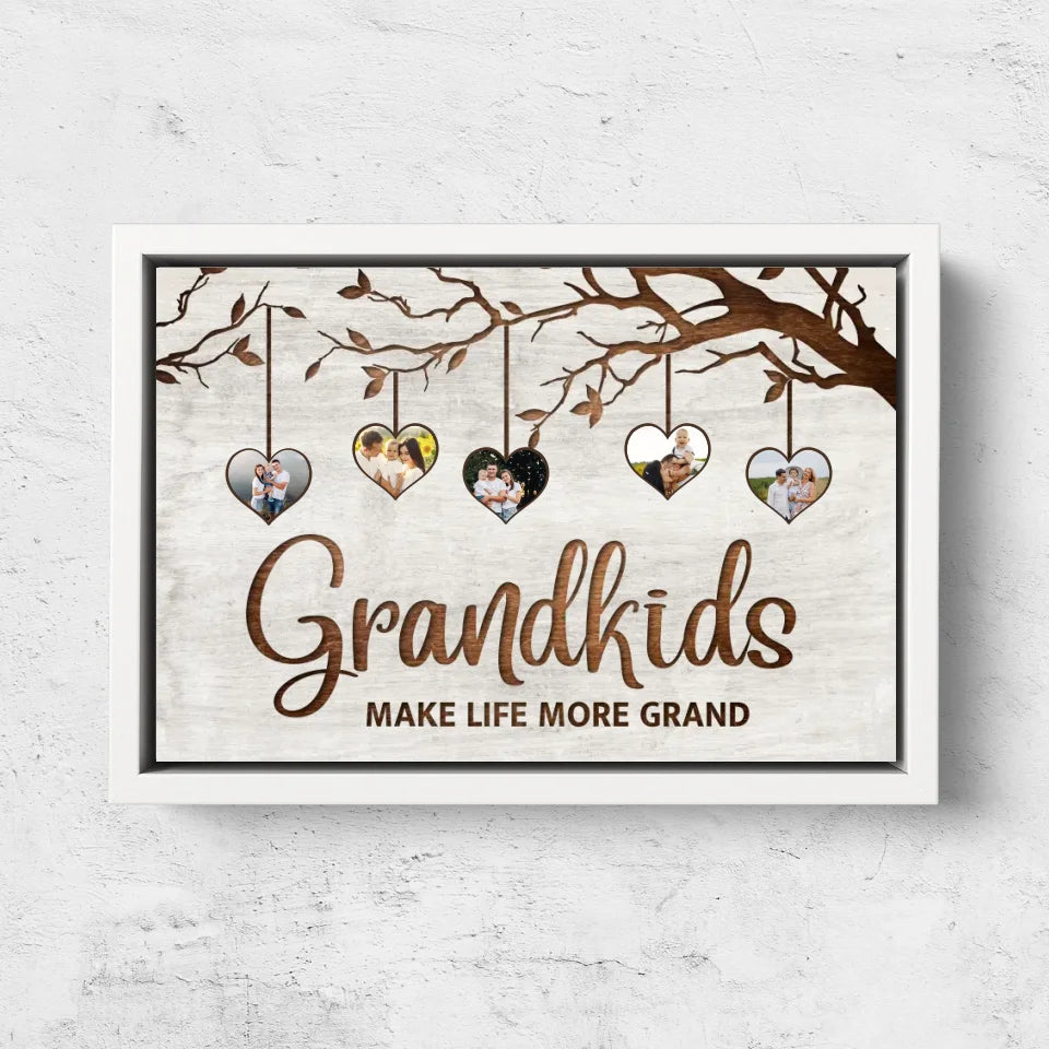 Personalized canvas “Family tree with pictures”