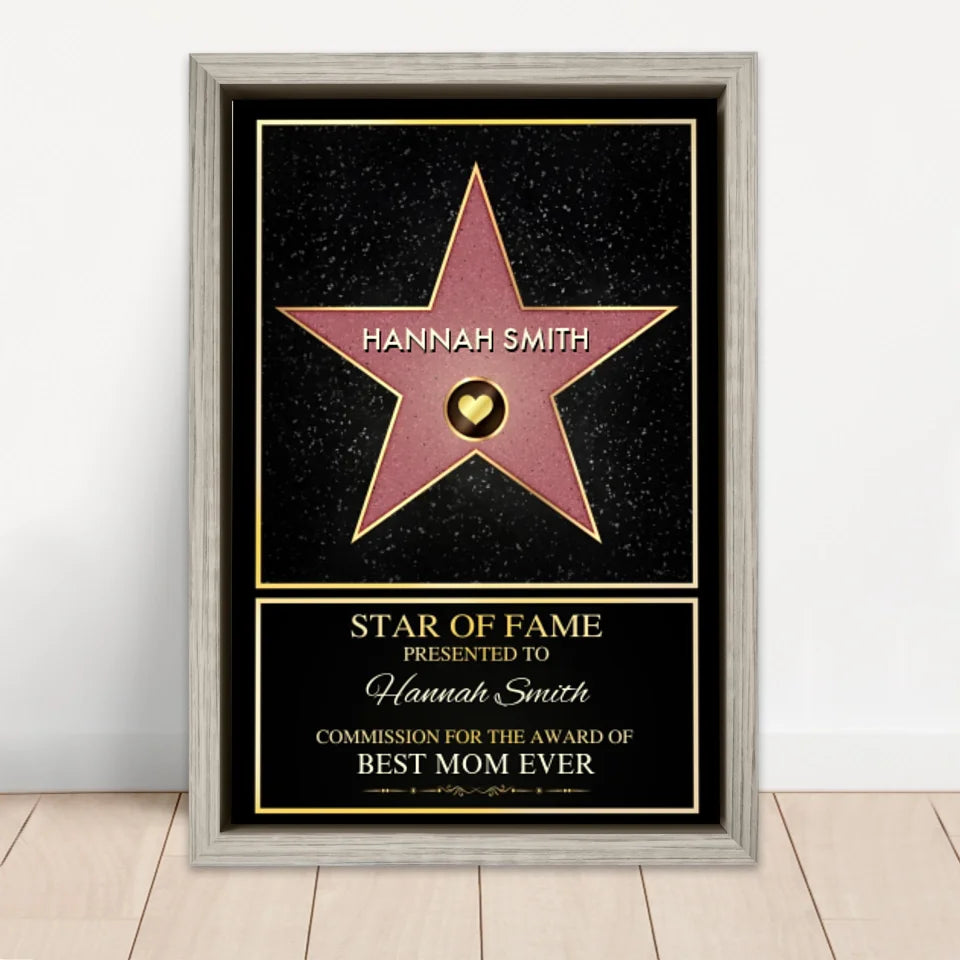 Personalized Canvas "Star of Fame"